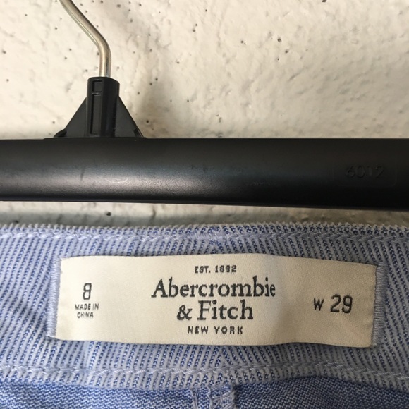 Abercrombie & Fitch Light Blue Corduroy Pinstripe Pants - Picture 7 of 12